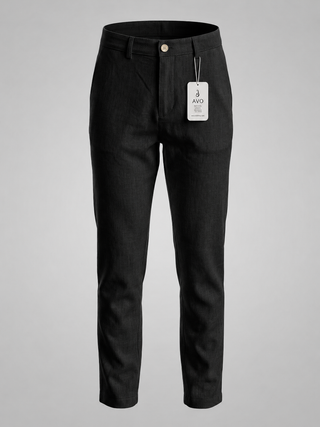 Pantalón Lino AVO — Negro