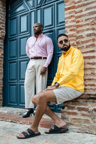 CAMISA AVO LINO STELLA YELLOW