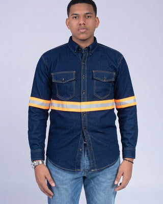 Camisa Jean con reflectivo