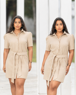 Vestido de Lino Anacaona Isla Mía | Mujer Premium RD
