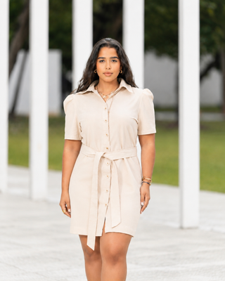 Vestido de Lino Anacaona Isla Mía | Mujer Premium RD