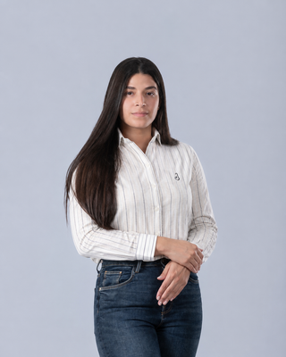 Camisa de Lino Mujer RAYAS AZULES AVO Damas | RD$ 2,700