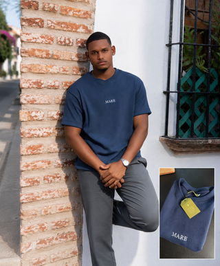 T-Shirt AVO Boxy — Azul Marino