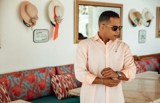 CAMISA AVO LINO MARE SALMON
