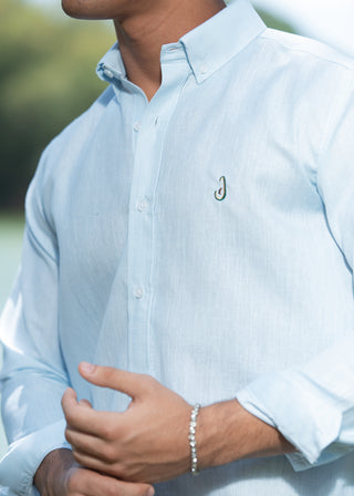 CAMISA AVO LINO MARE LIGHT BLUE