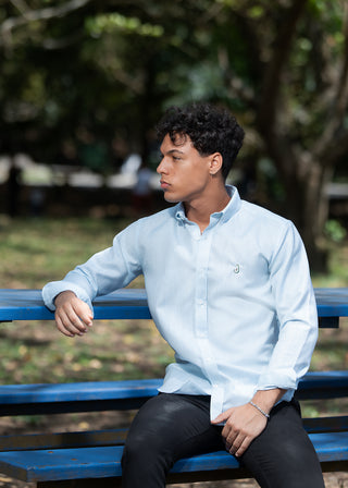 CAMISA AVO LINO MARE LIGHT BLUE