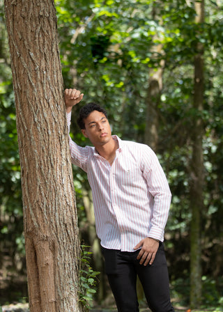 CAMISA AVO LINO TERRA RED
