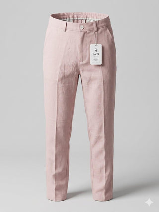 Pantalón Lino AVO — Rosado