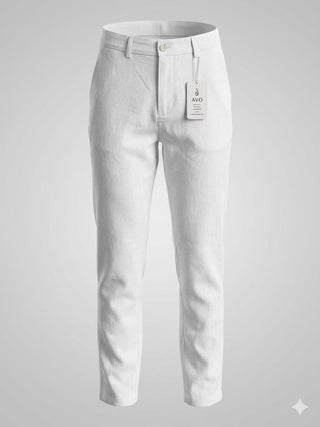 Pantalón Lino AVO — Blanco