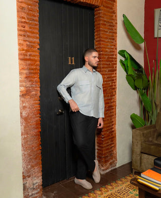Pantalón Lino AVO — Negro