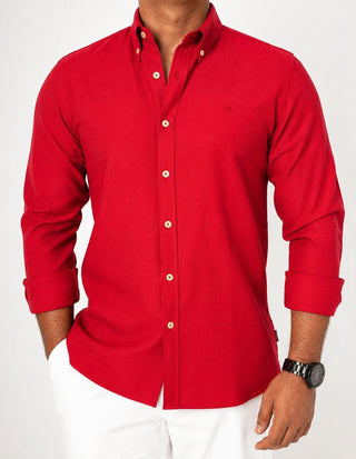 CAMISA PATOCCHI OXFORD ROJA