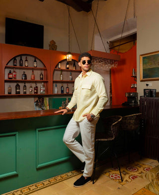 Pantalón Lino AVO — Blanco