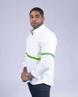 Camisa tipo columbia con reflectivo
